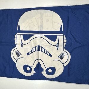 Star Wars Blue & White Storm Trooper Millennium‎ Falcon Pillowcase 29”